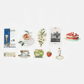 Mix Seal Vintage Flake Stickers - Afternoon Time - Techo Treats