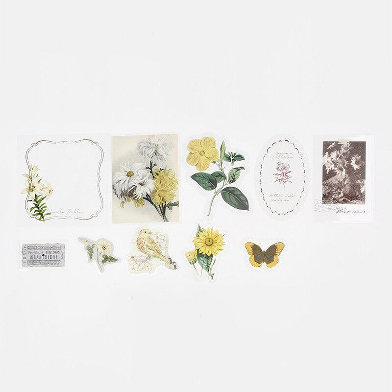 Mix Seal Vintage Flake Stickers - Flower Dream - Techo Treats