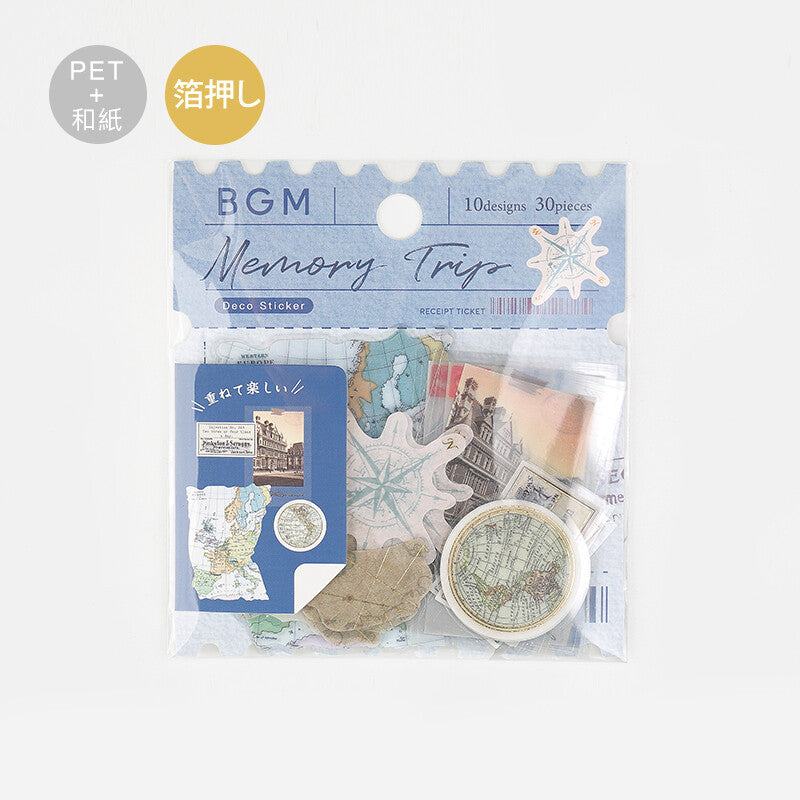 Mix Seal Vintage Flake Stickers - Memory Trips - Techo Treats