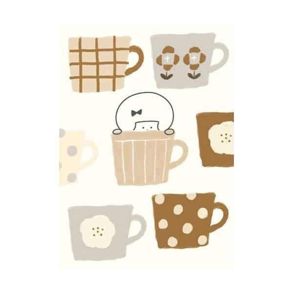 mizutama kokoro moyou Deco Seal - Chilling - Furukawa Shiko - Default Title by Techo Treats Stationery