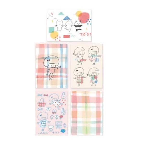 mizutama kokoro moyou Deco Seal - Happy - Furukawa Shiko - Default Title by Techo Treats Stationery