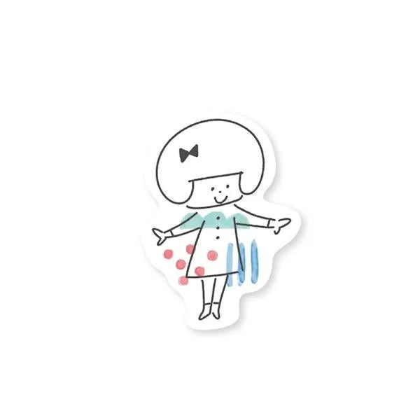 mizutama kokoro moyou Scrapbooking Paper Set - Cheerful - Furukawa Shiko - Default Title by Techo Treats Stationery