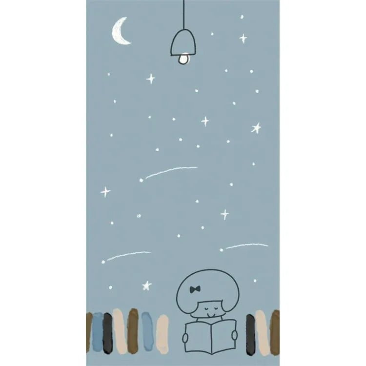 mizutama kokoro moyou Slim Memo - Silence - Furukawa Shiko - Default Title by Techo Treats Stationery