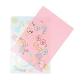 mizutama Vol.2 A4 Clear Folder with Envelope - Soap Bubble Pattern - Techo Treats