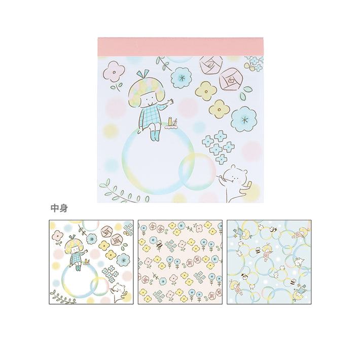 mizutama Vol.2 Sticker Pad - Soap Bubble Pattern - Sun-Star Stationery - Default Title by Techo Treats Stationery