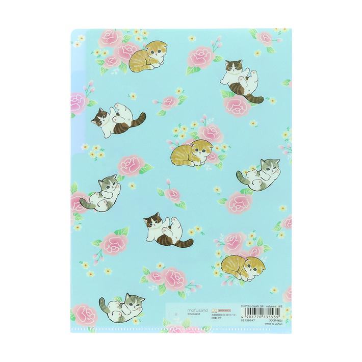 mofusand Vol.6 A5 3-Pocket Clear Folder - Dim Sum - Sun-Star Stationery - Default Title by Techo Treats Stationery
