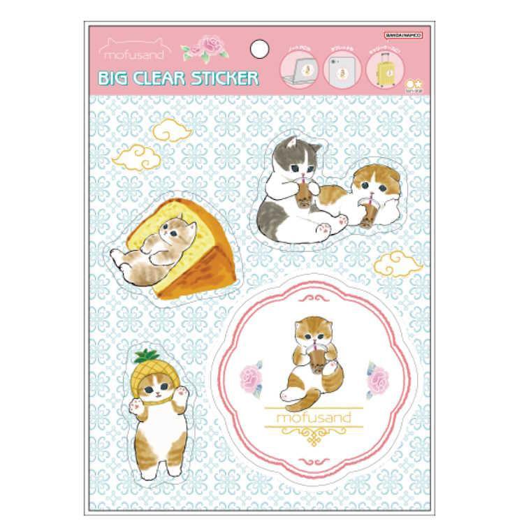 mofusand Vol.6 Big Clear Sticker - Castella - Techo Treats