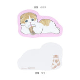 mofusand Vol.6 Die-cut Mini Letter Set - Castella - Techo Treats