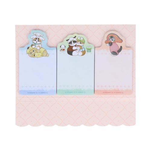 mofusand x Sanrio Vol.2 Die-cut Sticky Notes - Orange - Techo Treats