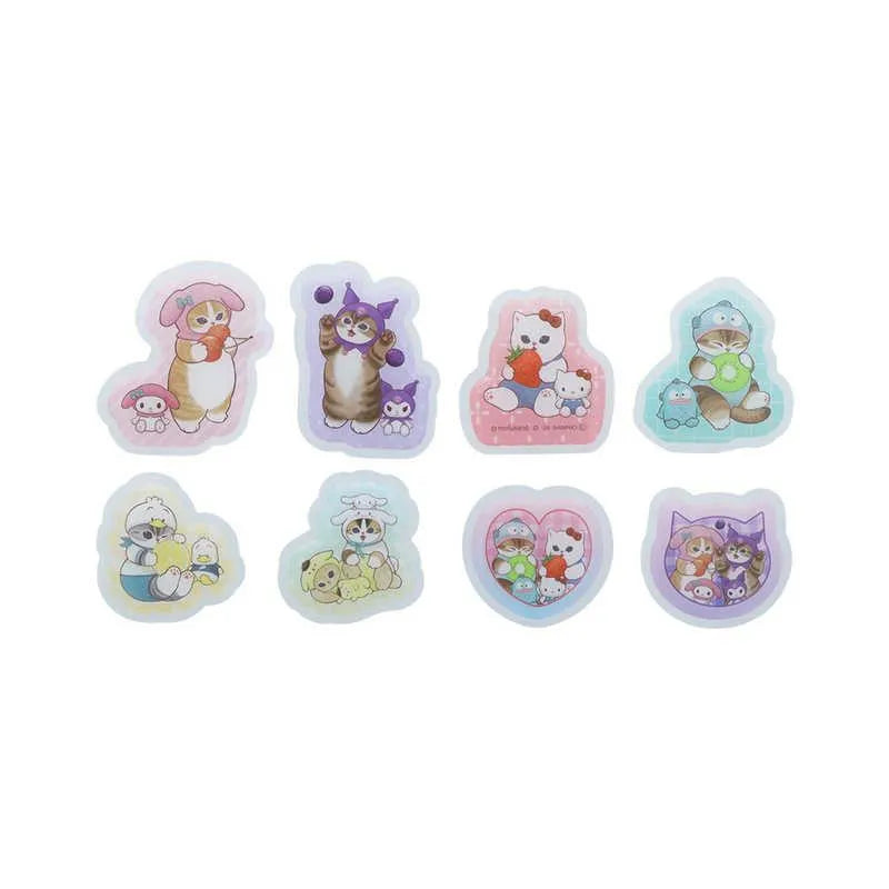 mofusand x Sanrio Vol.2 Flake Stickers - Fruit - Techo Treats