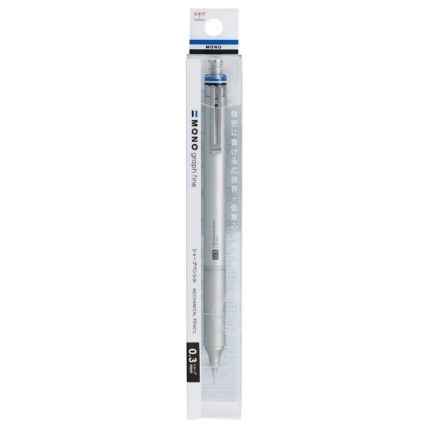 MONO graph fine 0.3mm Mechanical Pencil - Silver - Techo Treats