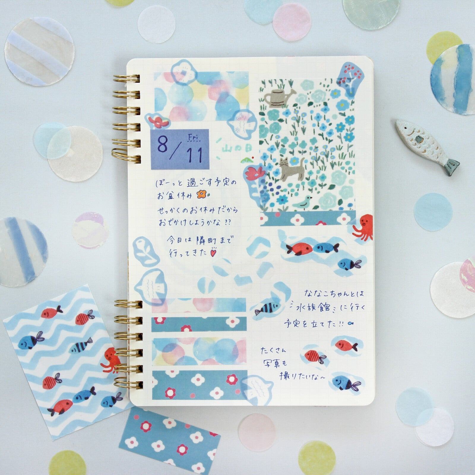 My Series Deco Seal - Blue - Furukawa Shiko - Default Title by Techo Treats Stationery