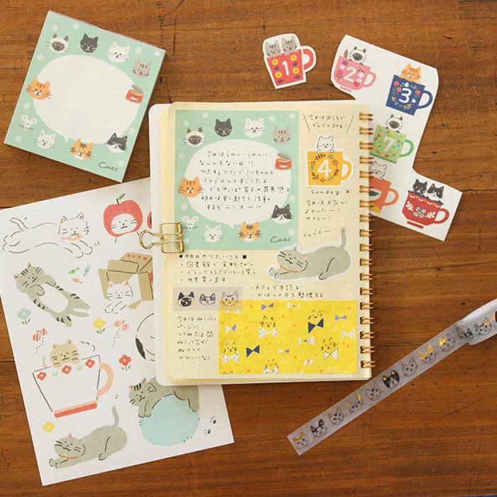 My Series Memo Pad - Cat - Furukawa Shiko - Default Title by Techo Treats Stationery