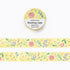 Nakauchi Waka Masking Tape with Gold Foil - Bright Flower - Techo Treats