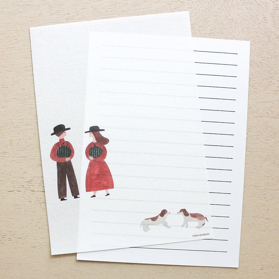 Necktie Letter Pad - chat - cozyca products - Default Title by Techo Treats Stationery