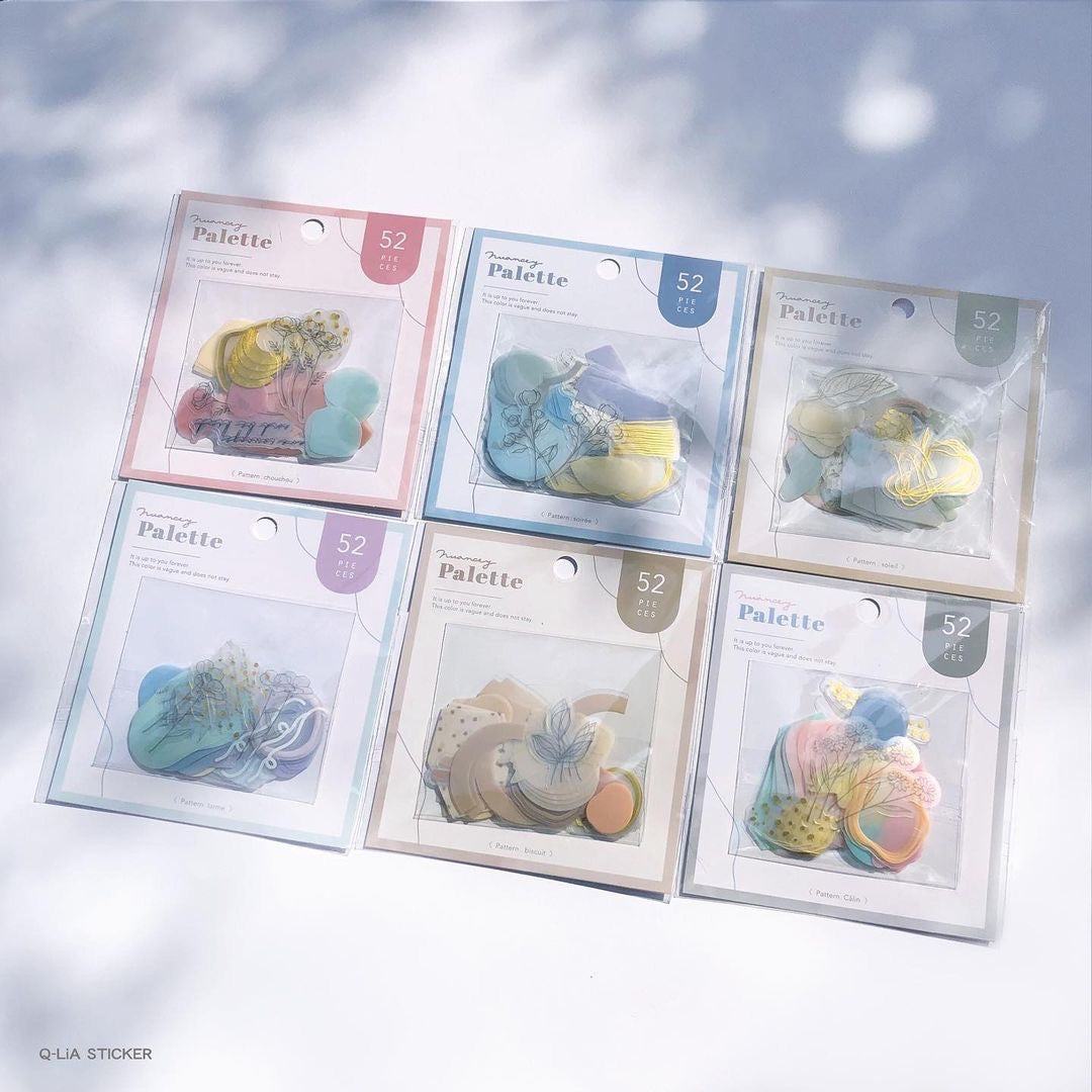 Nuancey Palette Flake Stickers - larme - Techo Treats