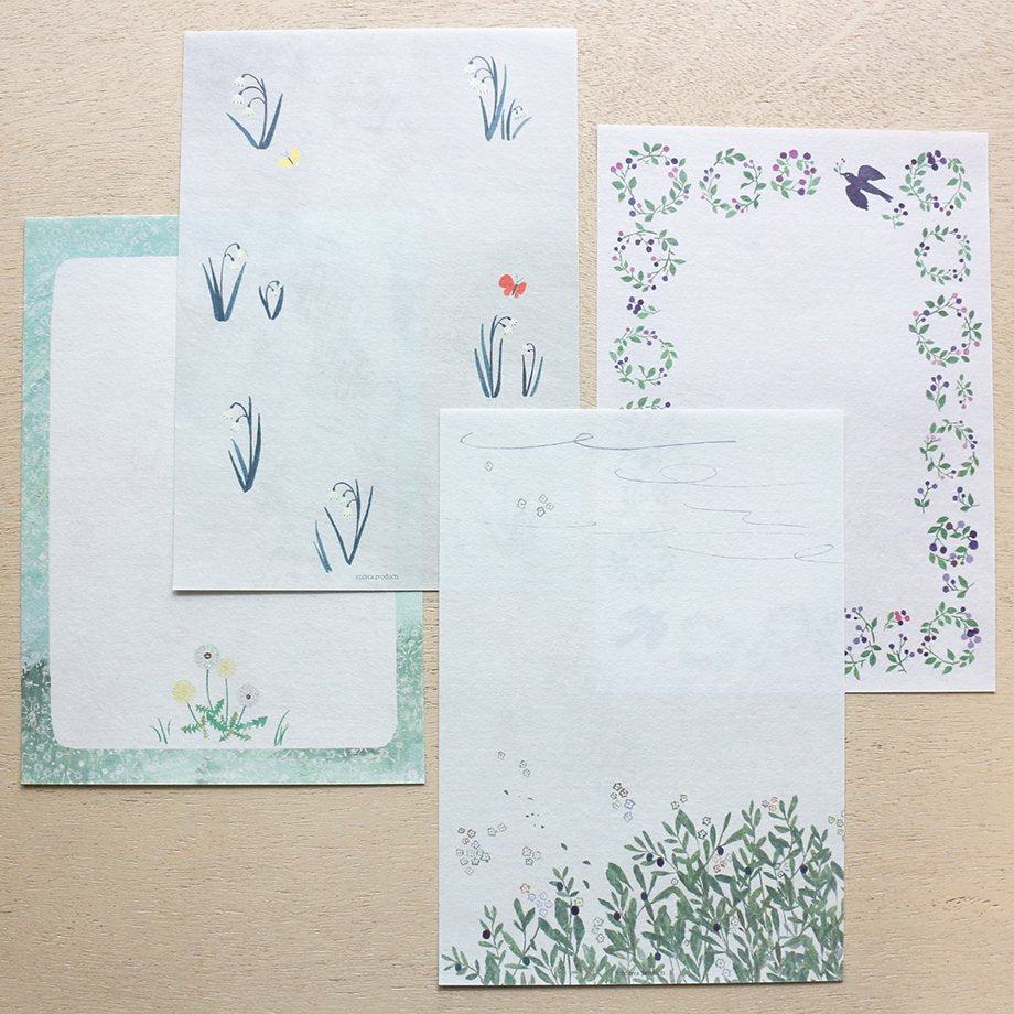 Omori Yuko Letter Pad - Michikusa Bana - Techo Treats