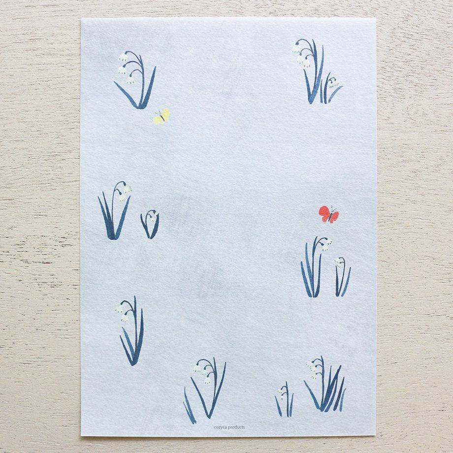 Omori Yuko Letter Pad - Michikusa Bana - Techo Treats