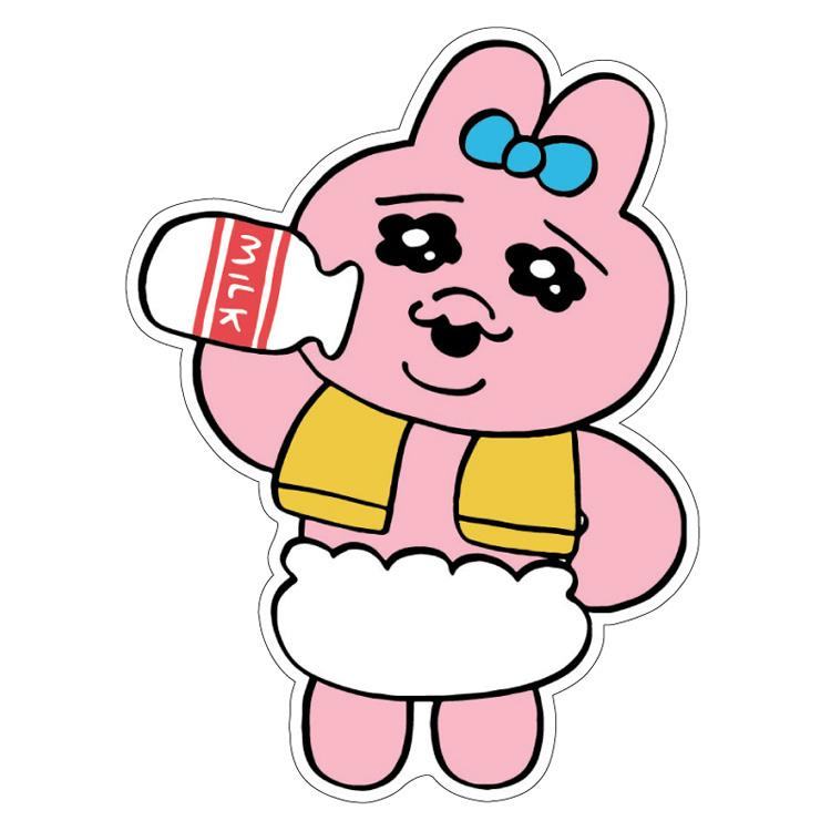 Opanchu Usagi Panty Rabbit Mini Deco Sticker - Milk - Sun-Star Stationery - Default Title by Techo Treats Stationery