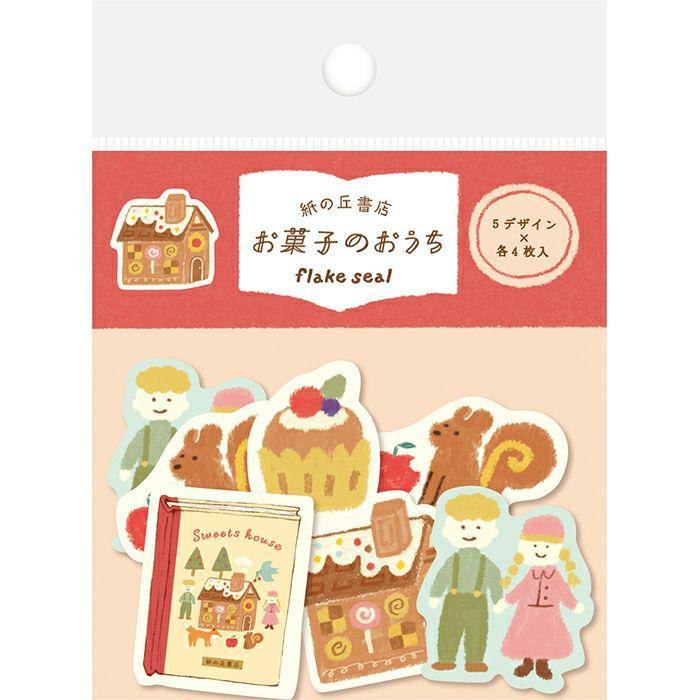 Paper Hill Bookstore Flake Stickers - Sweets House - Furukawa Shiko - Default Title by Techo Treats Stationery