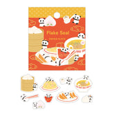 Papier Flake Seal - Panda and Chinese Food - Techo Treats
