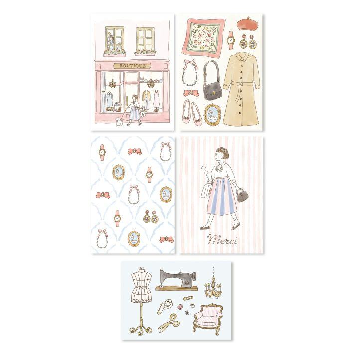 Paris Street Walking Deco Seal - Boutique - Furukawa Shiko - Default Title by Techo Treats Stationery