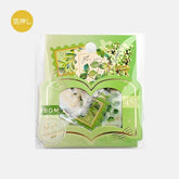 Plant Encyclopedia Foil-stamped Flake Seal - Green - Techo Treats