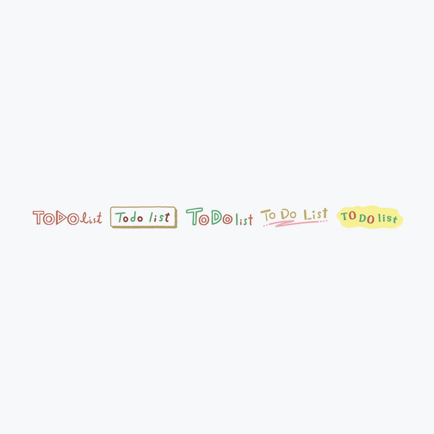 PLUS Deco Rush 10mm Limited Topic Series - Todo List - Default Title by Techo Treats Stationery