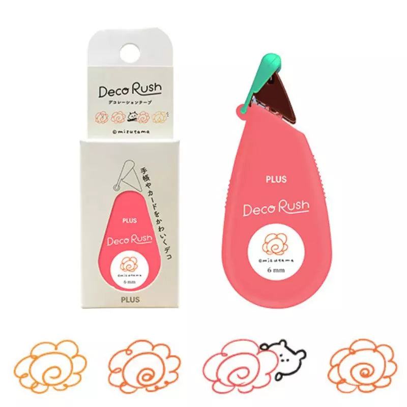 PLUS Deco Rush x mizutama - Hanamaru - Default Title by Techo Treats Stationery