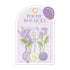 Poche Bouquet Flake Stickers - Purple - Techo Treats