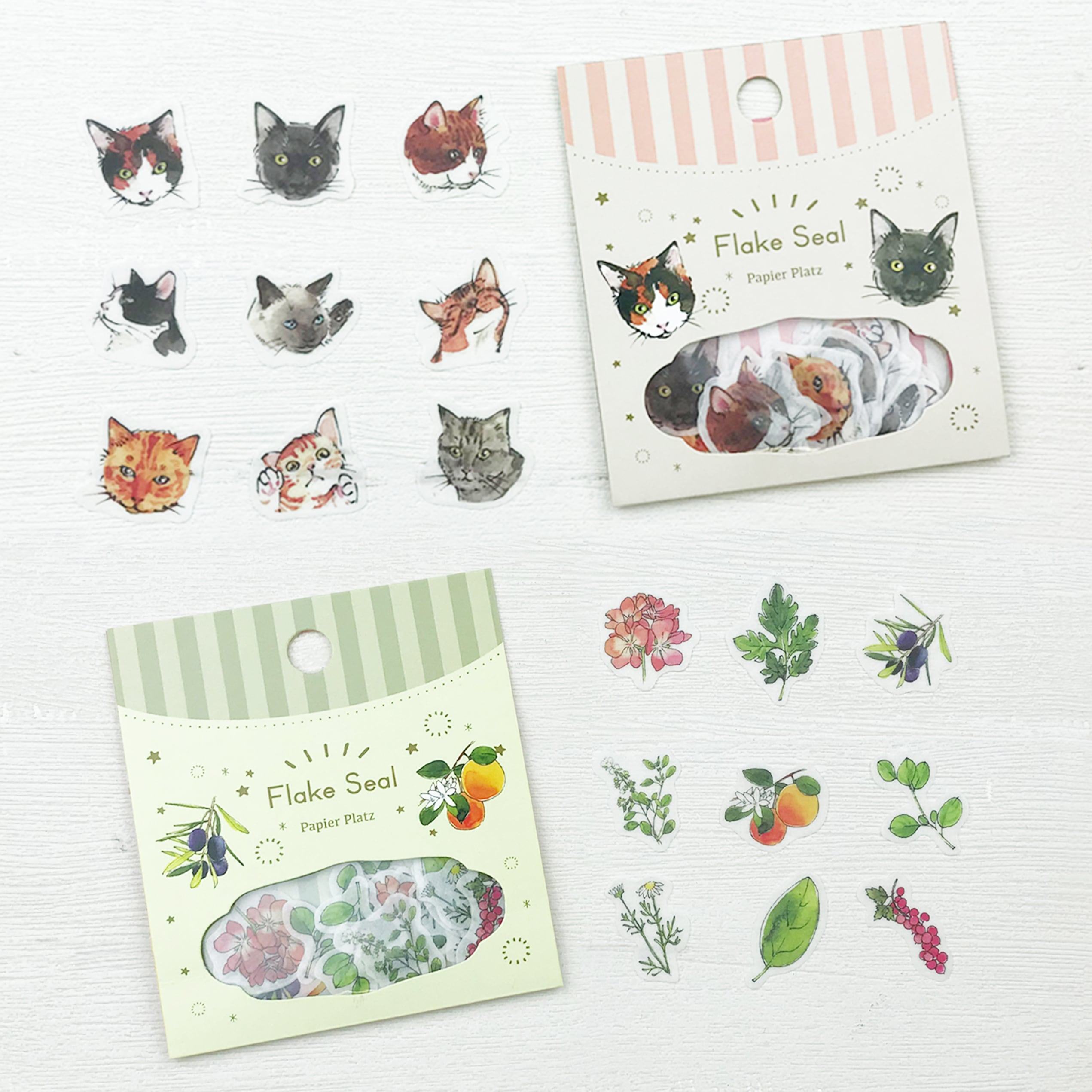 Ponchise Flake Stickers - Cats - Techo Treats