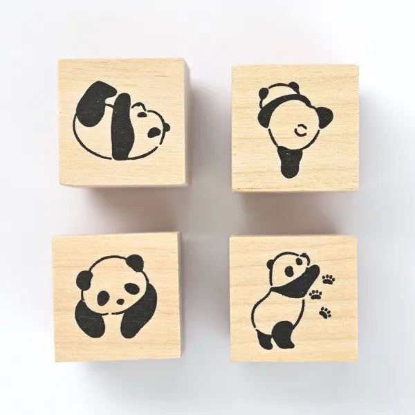 Pranks on the Edge Rubber Stamp Set - Panda - NB Co - Default Title by Techo Treats Stationery