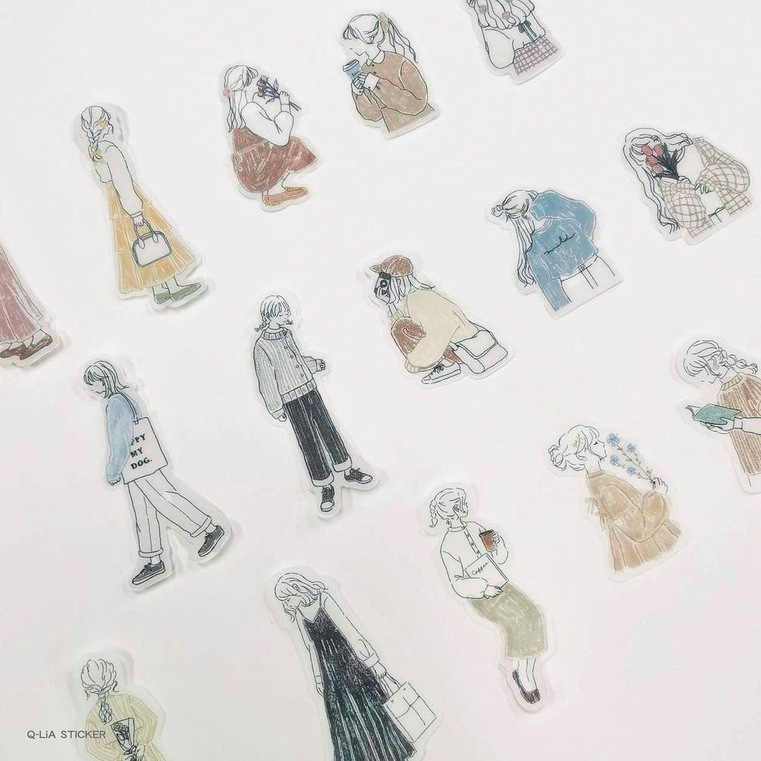Q-LiA Femme Closet Flake Stickers - Trad - Default Title by Techo Treats Stationery