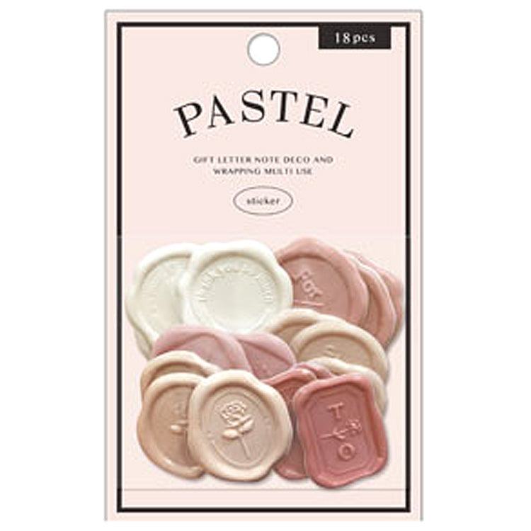 Q-LiA PASTEL SEALING DEAR Wax Seal Sticker - Mellow Pink - Default Title by Techo Treats Stationery