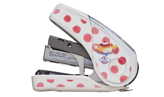 MAX Retro Cafe Stapler (32-sheet Capacity) - Pudding