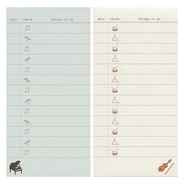 RYU-RYU Embroidery Series To Do List - Music - Default Title by Techo Treats Stationery