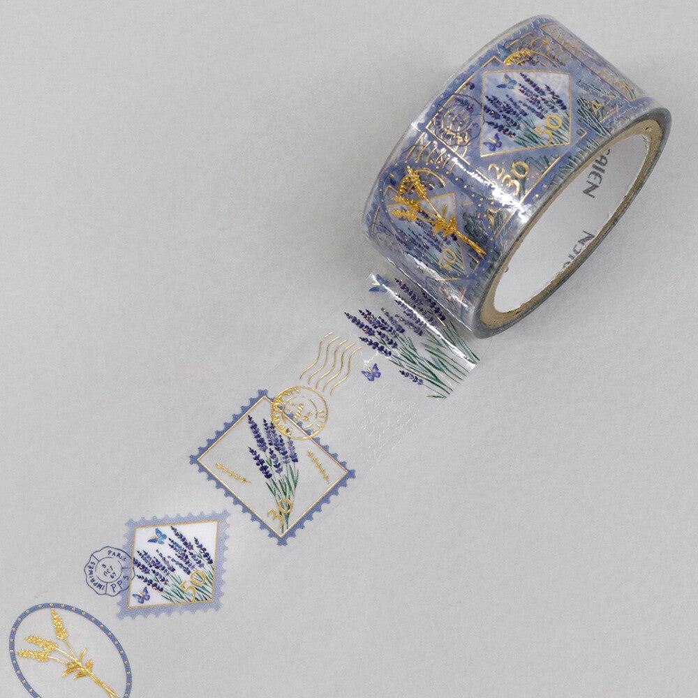 SAIEN Stamp Story Foil-stamped Clear Tape - Lavender - Default Title by Techo Treats Stationery
