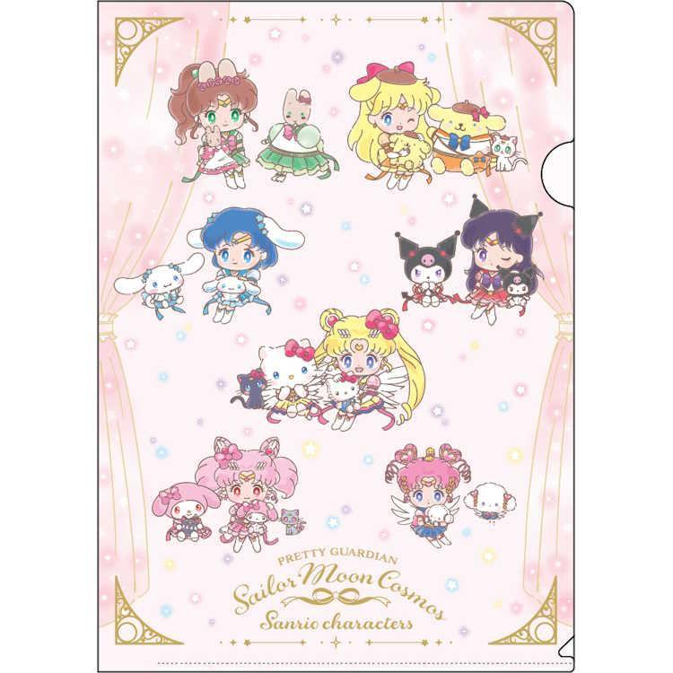 Sailor Moon Cosmos x Sanrio Characters A4 Clear Folder (A) - Sun-Star Stationery - Default Title by Techo Treats Stationery