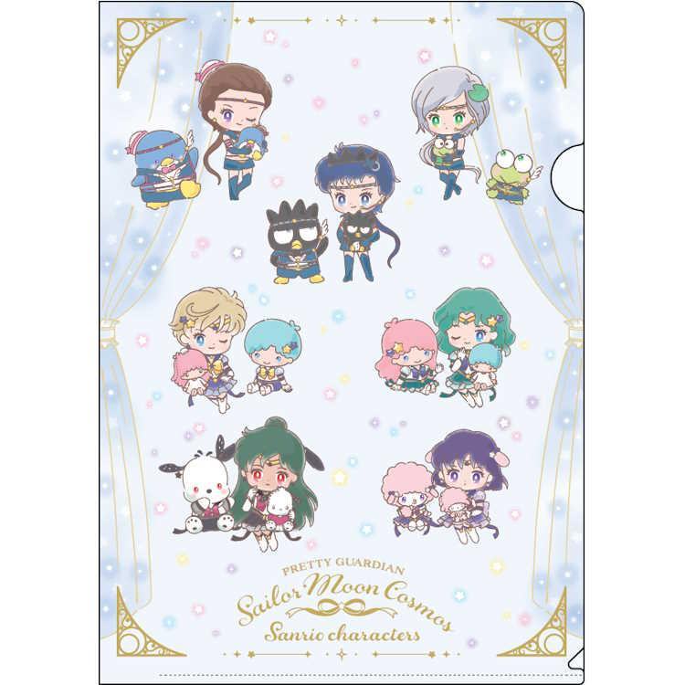 Sailor Moon Cosmos x Sanrio Characters A4 Clear Folder (B) - Sun-Star Stationery - Default Title by Techo Treats Stationery