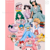 Sailor Moon x Sanrio Characters A4 Clear Folder (B) - Techo Treats