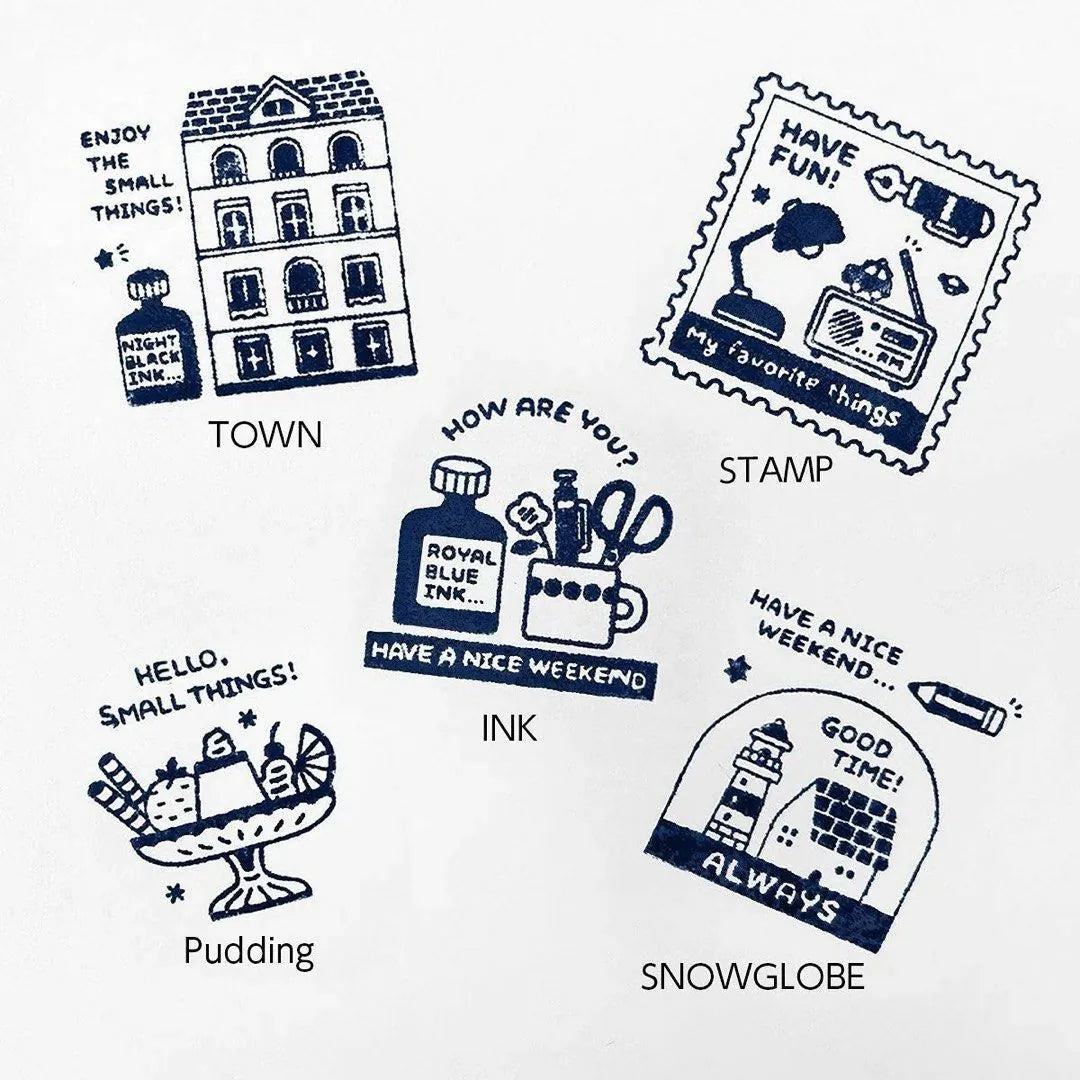SANBY eric Acrylic Stand Rubber Stamp Vol.1 - Pudding - Default Title by Techo Treats Stationery