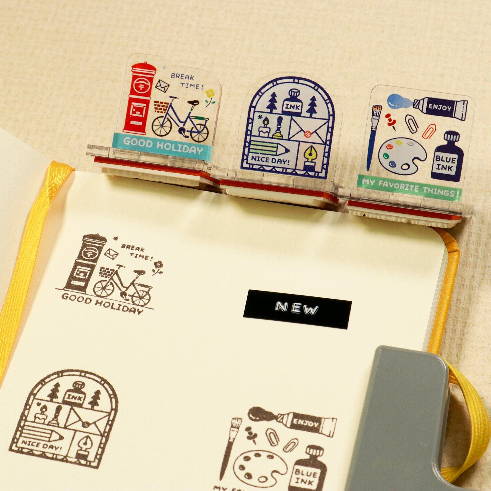 SANBY eric Acrylic Stand Rubber Stamp Vol.2 - PALETTE - Default Title by Techo Treats Stationery