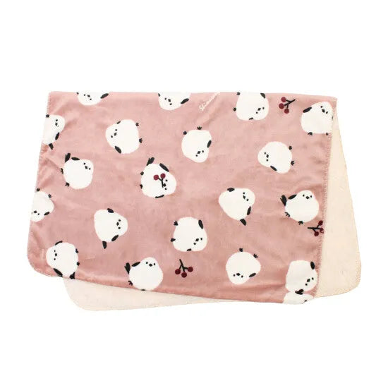 Shimaenaga Long-tailed Tit 3-way Velvet Blanket - Dark Pink - polkapolka - Default Title by Techo Treats Stationery