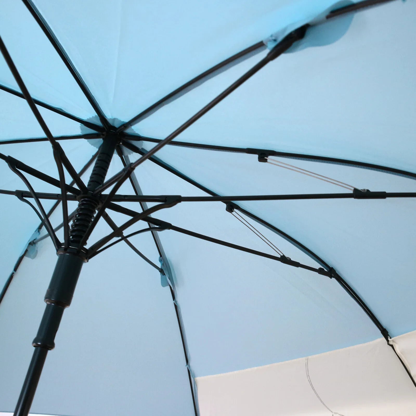 Shimaenaga Long-tailed Tit Black Slide Umbrella - 60cm - MIKUNI - Default Title by Techo Treats Stationery