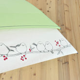 Shimaenaga Long-tailed Tit Black Slide Umbrella - 60cm - Techo Treats