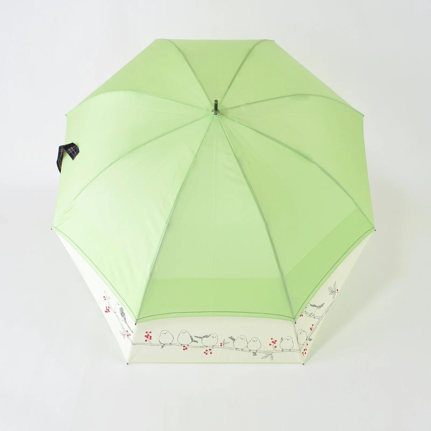 Shimaenaga Long-tailed Tit Black Slide Umbrella - 60cm - Techo Treats