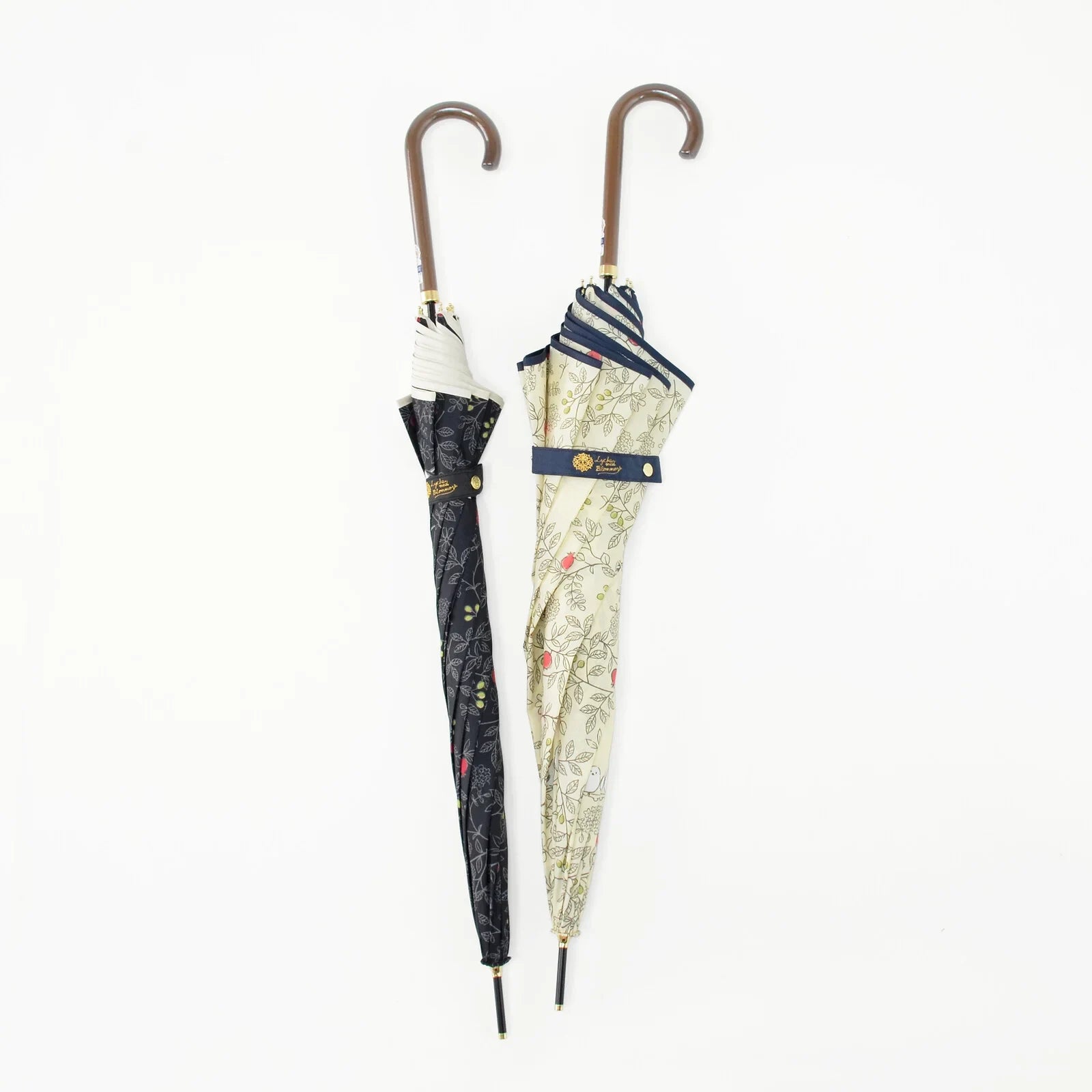 Shimaenaga Long-tailed Tit Long Umbrella (Black) - 60cm Windproof - MIKUNI - Default Title by Techo Treats Stationery