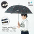 Shimaenaga Long-tailed Tit Long Umbrella (Black) - 60cm Windproof - Techo Treats