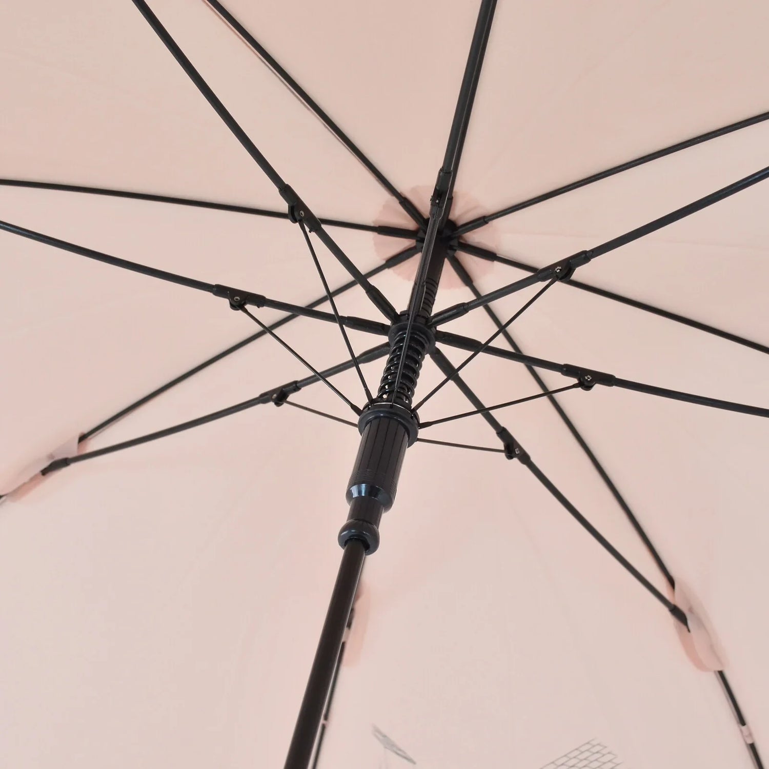 Shimaenaga Long-tailed Tit Long Umbrella (Black) - 60cm Windproof - Techo Treats