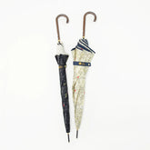 Shimaenaga Long-tailed Tit Long Umbrella (Black) - 60cm Windproof - Techo Treats